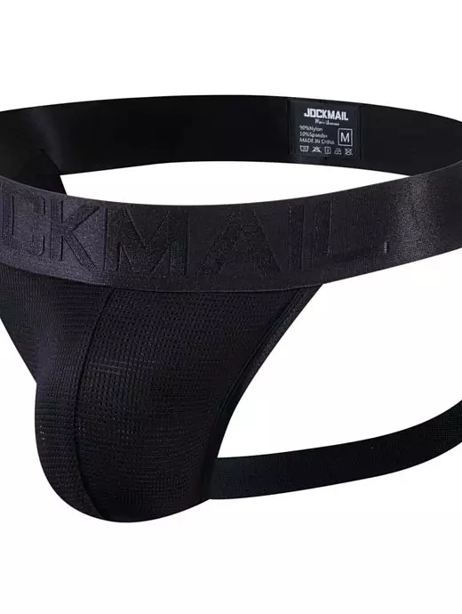 Модные джоки на заниженной посадке черного цвета JOCKMAIL RTJM4023-2 Модные джоки на заниженной посадке черного цвета JOCKMAIL RTJM4023-2