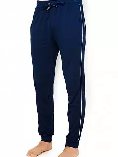 Спортивный костюм из модала и полиэстра (джемпер на широких манжетах и брюки на средней посадке) Jockey 5751202H-5951202H (Джемпер+Брюки) (муж.) (Синий 499) Синий