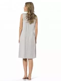 Женственная сорочка из нежной ткани LT3124gr Turen серый меланж