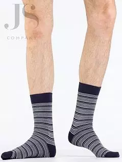Полосатые носки на широкой резинке Omsa JSSTYLE 503 (5 пар) blu oms