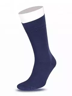 Мужские носки из бамбука и инновационной нити кореспун с добавлением лайкры LT26001-1 MUDOMAY синий (набор из 3х штук)