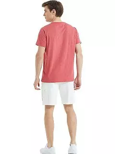 Хлопковая футболка с принтом LTBS30855 BlackSpade темно-розовый