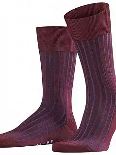 Полосатые носки из хлопка и полиамида Falke 14648 Shadow SO (муж.) Бордовый 8595