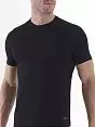 Классическая мужская футболка черного цвета BlackSpade TENDER COTTON b9235 Black