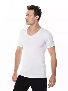 Облегающая футболка из эластичного хлопка Oztas LTOZ1042-A Oztas белый