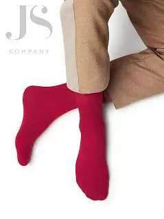 Хлопковые носки на удобной резинке OMSA JSECO 401 COLORS (5 пар) fuxia oms