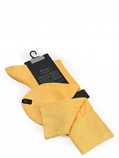 Однотонные носки из дышащего хлопка желтого цвета President 915c136