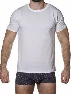 Комфортная футболка из 100% хлопка белого цвета Sergio Dallini RTSDT750-1