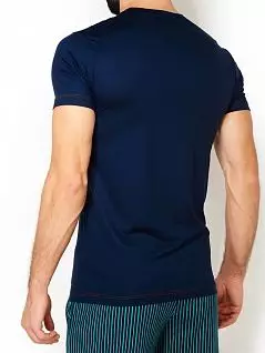 Современная футболка из ткани воздухопроницаемой и регулирующая температуру Calida 14589к_479 Синий 479