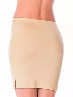 Короткая нижняя юбка с небольшими разрезами по бокам LTBS1896 BlackSpade телесный