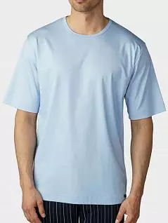 Модель мужской спортивной футболки голубого цвета Mey 20430c188