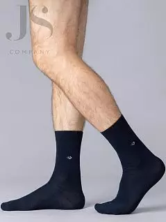 Высокие носки с минималистичным рисунком "ромбики" на голени OMSA JSECO 408 (5 пар) blu oms