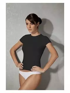 Терморегулирующая футболка из легкой вискозы и полиэстра черного цвета Doreanse 9555c01