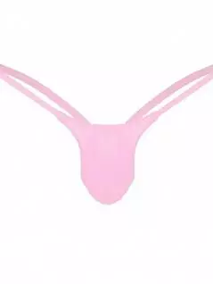 Тонкие стринги из эластичного полиэстра розового цвета Romeo Rossi RTRR1032-22