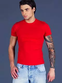 Яркая футболка с круглым вырезом LTB21r02 Sis красный