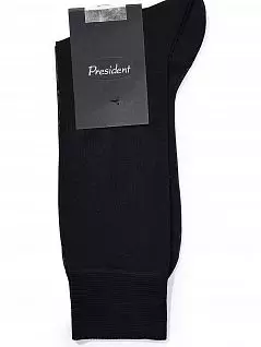 Бактерицидные носки из ультратонкого шелка черного цвета President 918c19