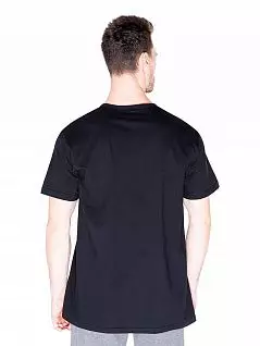 Комфортная футболка свободного кроя с круглым вырезом горловины LTOZ1037-A Oztas черный