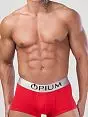 Стильные боксеры на серебристой резинке Opium VOOpium_R-06 Красный Красный