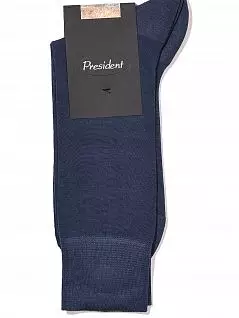 Нежные носки из дышащего хлопка синего цвета President 915c88