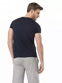 Облегающая футболка из тонкой ткани Cacharel LT2170 Cacharel темно-синий