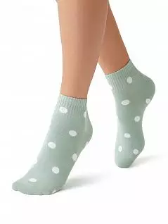 Эффектные носки с трендовым принтом в горох Minimi JSMINI TREND 4209 (5 пар) menta min