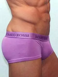Светлые мужские мини трусы хипсы фиолетового цвета Romeo Rossi Heaps R5001-6