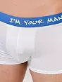 Классические мужские трусы боксеры белого цвета Jolidon Uomo N208