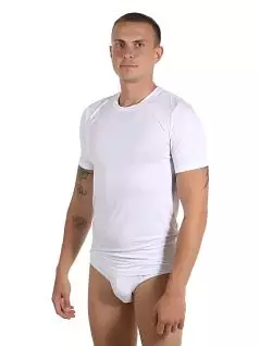 Мужская футболка с круглым вырезом белого цвета BALDESSARINI RT90044/6083 110