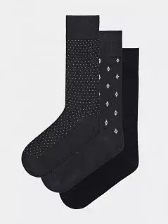 Набор носков на комфортных манжетах (3шт) черного цвета Impetus FM-P703035-020