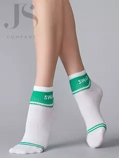 Комфортные носки унисекс для уникального образа OMSA JSFREE STYLE 619 (5 пар) bianco / verde oms