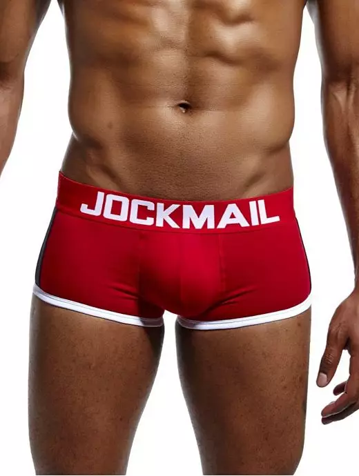 Яркие боксеры с push up красного цвета JOCKMAIL RTJM6030-8 Яркие боксеры с push up красного цвета JOCKMAIL RTJM6030-8