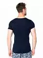 Однотонная футболка из мягкого хлопка LTOZ1061-A Oztas синий