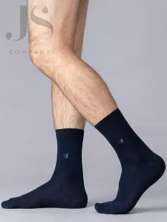 Повседневные носки с минималистичным рисунком "зигзаги" на голени OMSA JSECO 406 (5 пар) blu oms