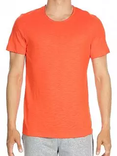 Летняя футболка их хлопка 100% оранжевого цвета HOM 36c0138c1789