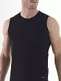 Мягкий мужской танг-топ черного цвета BlackSpade TENDER COTTON b9234 черный распродажа