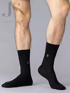 Удобные носки с широкой резинкой и кеттельным (плоским) швом на мыске OMSA JSECO 407 (5 пар) nero