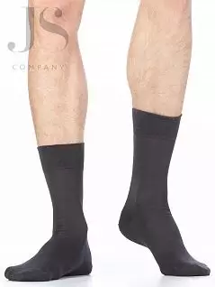 Износостойкие носки из мерсеризованного хлопка с усиленной пяткой Omsa JSCLASSIC 206 (5 пар) grigio scuro oms