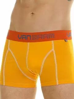 Современные боксеры на широкой резинке с логотипом бренда оранжевого цвета Van Baam RT44765