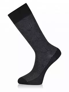 Мужские носки из модала LT6271 Sis черный (набор из 3х штук)