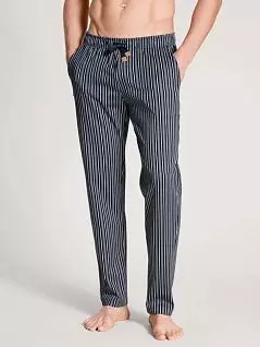 Классические пижамные брюки прямого кроя синего цвета Calida 29383c748