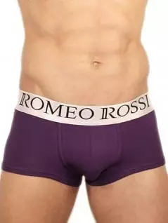 Мужские боксеры из хлопка цвета баклажан ROMEO ROSSI R00016