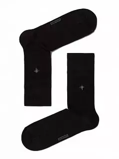 Однотонные носки из хлопка с рисунком CONTE DT5с08сп007Нсм 007_Серый
