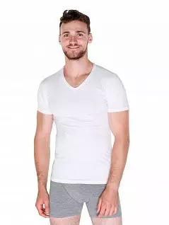 Влагаотталкивающая футболка из мягкого модала и хлопка LTOZ1903-A Oztas белый