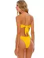 Бюстгальтер бандо с боковой косточкой и завязками на спине в виде банта Agua Bendita VOAB_9383 Lucille Yellow Желтый