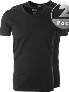 Стильная удобная мужская футболка черного цвета 2шт JOCKEY 17301822 Nos