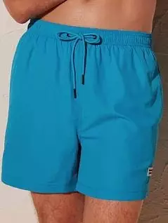 Однотонные плавки- шорты на мягкой подкладке голубого цвета Ysabel Mora 90144cUNICA