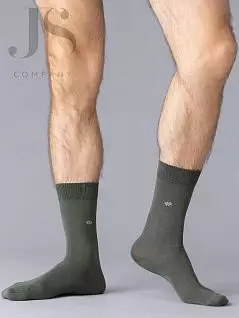 Комфортные носки с минималистичным рисунком "ромбики" на голени OMSA JSECO 408 (5 пар) military oms
