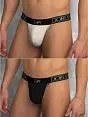 Комплект из 2 танга стрингов с фирменной резинкой Doreanse Sexy распродажа