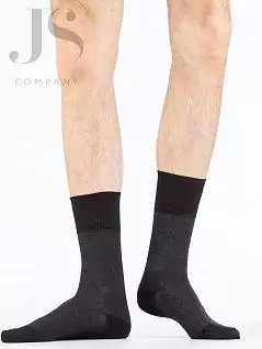  мужские носки из жаккардового бамбукового волокна с геометрическим узором Philippe Matignon JSPHM 803 BAMBOO (5 пар) nero