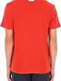 Яркая футболка из хлопковой ткани красного цвета BIKKEMBERGS BKK1MTS02cRed
